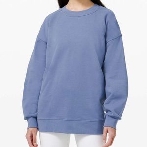 Lululemon 🍋 FUC Perfectly Oversized Crew in Water Drop sz. 8